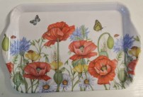 Melamintablett 13x21cm Mohn 6.00